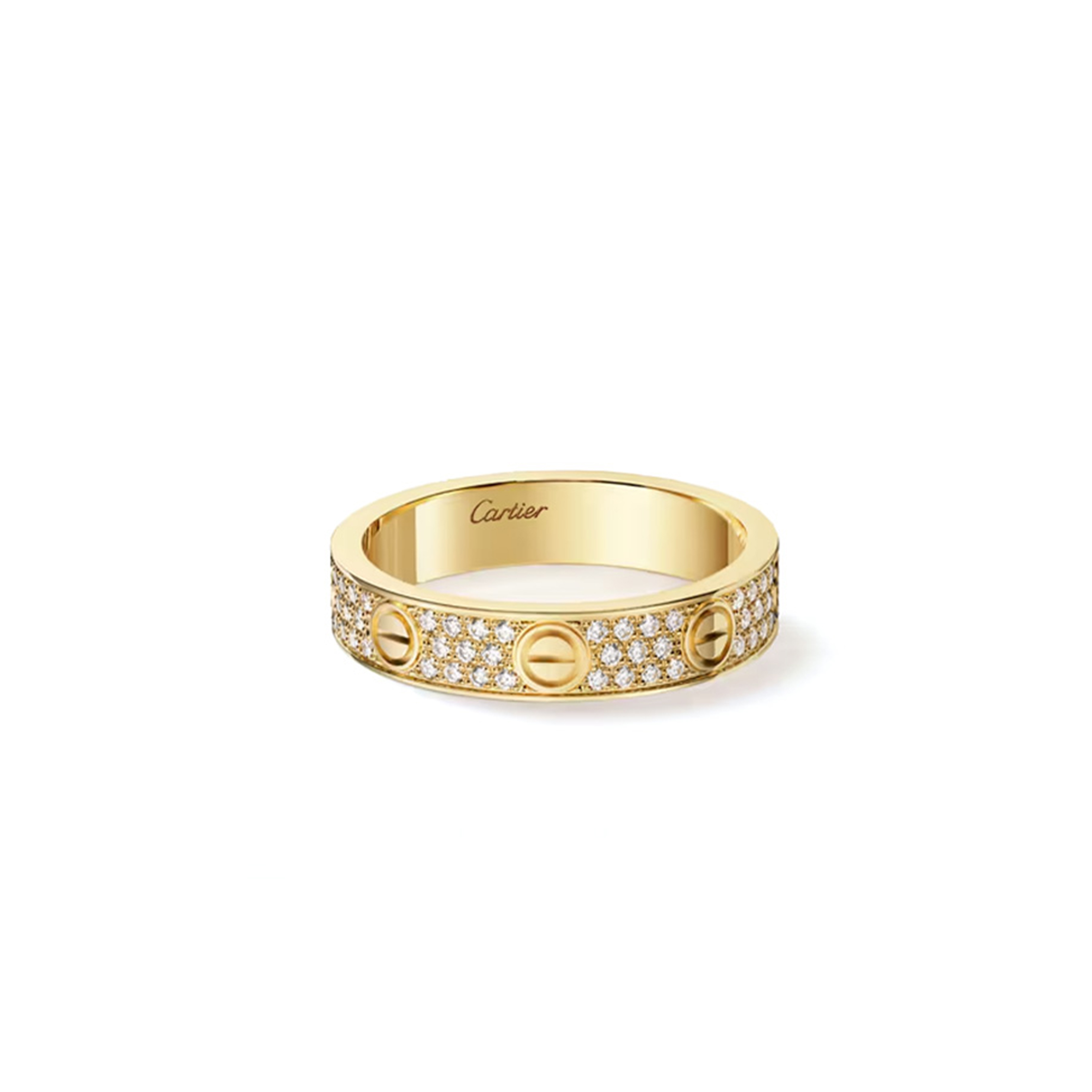 CARTIER LOVE RING SMALL MODEL PAVED Ref. B4237200